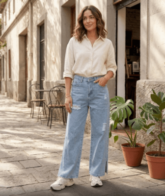 Jeans Mujer  Corte Recto Cyra1