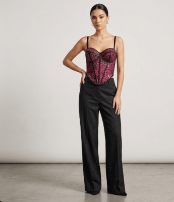 Corset animal print Fucsia mujer1