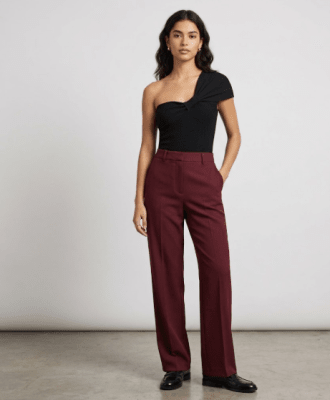 Top asimétrico Negro elvira mujer1