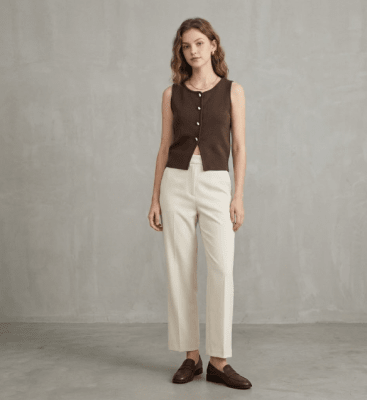 Chaleco Charlotte Marrón Mujer1