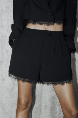 Short Mujer con Detalle de Encaje Negro Noah1