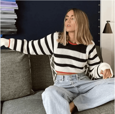 Sweater de Puntos Sarahi Mujer Tejido3