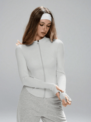 Chaqueta Deportiva Mujer con Cierre Gris Roxy1