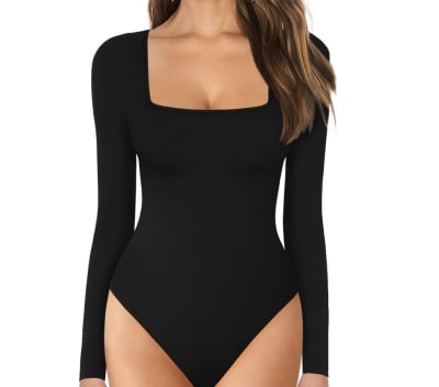 Body Manga Larga Acanalado Negro1