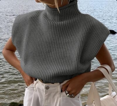 Top Elene Punto Hombreras Marga Marga Gris1