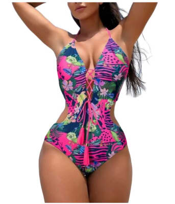 Traje De Baño Tropic Fucsia1