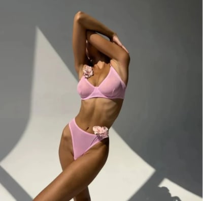 Set Lenceria Camellia Pink1