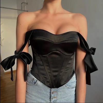 Corset Top Luxury Black1