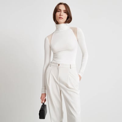 Body Blanco Cuello Alto Mujer Fiorentina2