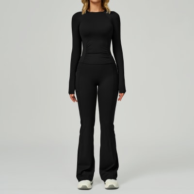 Conjunto Deportivo Mujer Chaqueta y Pantalón Negro Georgia2
