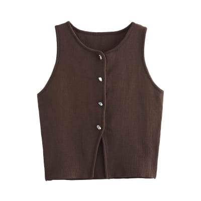 Chaleco Charlotte Marron1