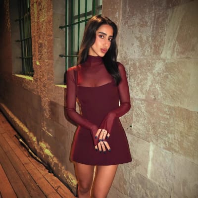 Vestido Burdeo Elegante Mujer Verona1