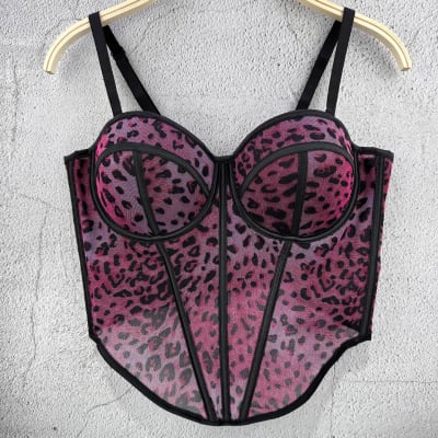 Top Corset  Kiara  Fucsia  Print1