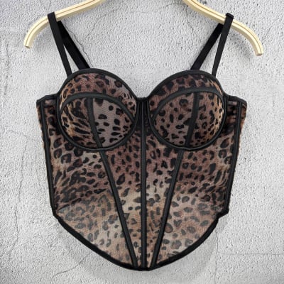 Top Corsét  Kiara de Marron  Print1