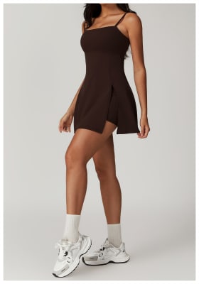 Vestido Deportivo Aurora Marron3