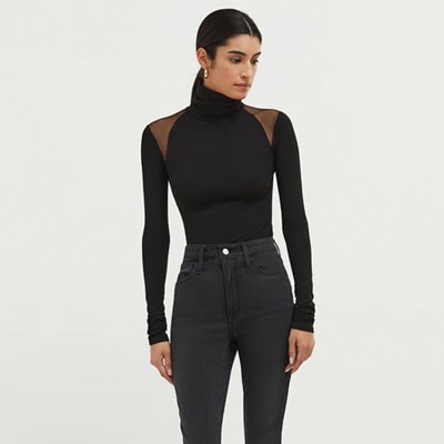 Body Negro Cuello Alto Mujer Fiorentina3