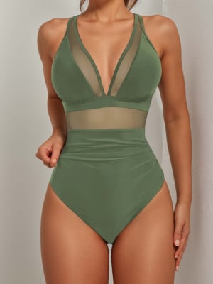 Traje de Baño Entero Maldivas Verde1