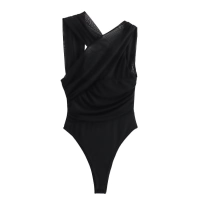 Body Asimetrico Martina Negro1
