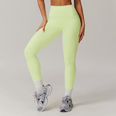 Leggings Liso Corte V Amarillo  Lima3