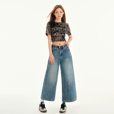 Bermuda Culotte Mujer Tiro Alto Wide Leg1