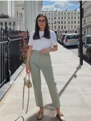 Pantalon Verona Tiro Alto  Verde Menta2