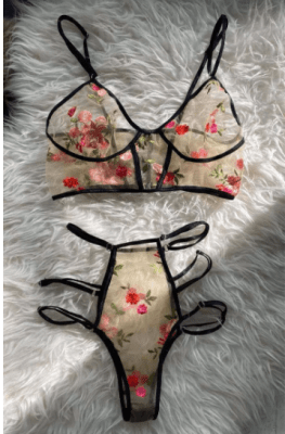 Set Lenceria Básica Floral1