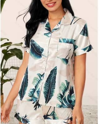 Conjunto De Pijama Largo Palmeras1