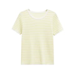 Polera Basica Algodón  Rayas Noélia  Amarillo