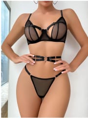 Set Basico Malla Negro