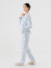 Pijama Polar Mujer Celeste Rina
