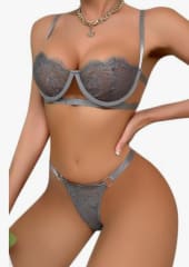 Set Básico Lenceria 2pcs Gris