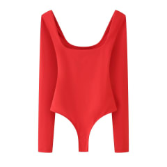 Body Adele Cuello Cuadrado Rojo