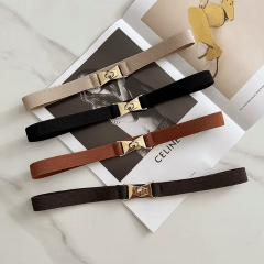 Cinturon Elastico Ajustable Marron