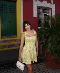 Vestido Corto Mujer Limoncello Amarillo