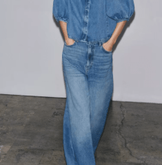 Jeans Wide Leg Mujer Cintura Alta Velisse