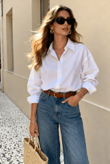 Camisa Blanca Mujer Amalfi Oversize