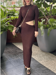 Vestido Ajustado Mujer Seraphina Chocolate