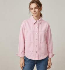 Chaqueta Denim Mujer Selene Rosa