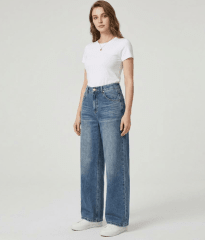 Jeans Boyfriend Mujer Regina Azul Marino