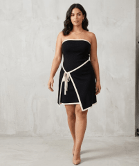 Vestido Corto Negro Mujer Althea