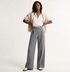 Pantalón mujer palazzo viena Gris