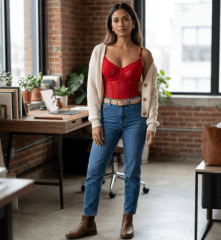 Body Rojo Mujer Ottavia