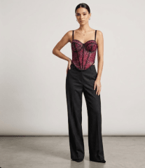 Corset animal print Fucsia mujer