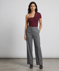 Top asimétrico Burdeo elvira mujer