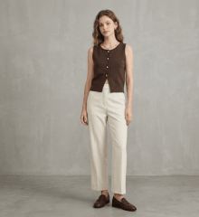 Chaleco Charlotte Marrón Mujer