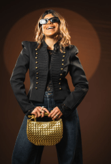 Chaqueta Napoleon Negra Mujer Otoño Invierno