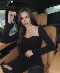 Sweater Mujer Negro Ajustado Escote Cuadrado Manga Larga