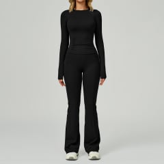 Conjunto Deportivo Mujer Chaqueta y Pantalón Negro Georgia
