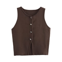 Chaleco Charlotte Marron