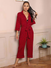 Jumper Braga Pijama Rojo Navidad